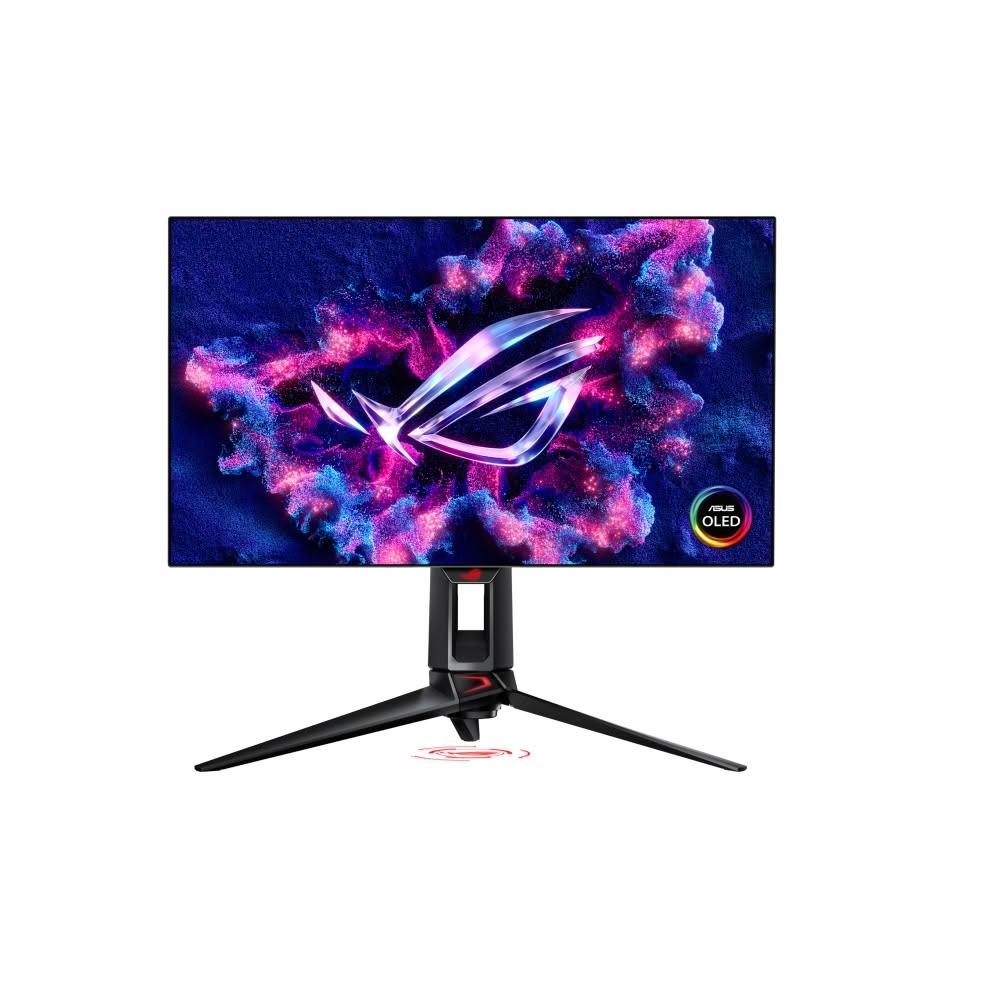 ASUS 華碩 PG27AQDP 是一款 27型平面 OLED 顯示器，解析度達 2560x1440 (2K)，螢幕比例 16:9，提供出色畫質與高對比。支援 GSYNC 同步技術，避免撕裂畫面；連線埠包括 DisplayPort、HDMI 及 USB3.2，適合電競與專業使用。無觸控功能，更新率最佳化設計，享 2 年保固保障。完美選擇高階 OLED 2K 平面螢幕！