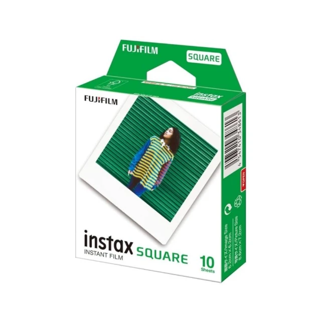 【FUJIFILM 富士軟片】SQUARE 方型底片 SQ拍立得系列 (盒裝10張/20張) 方形底片 SQ 白邊 空白底片