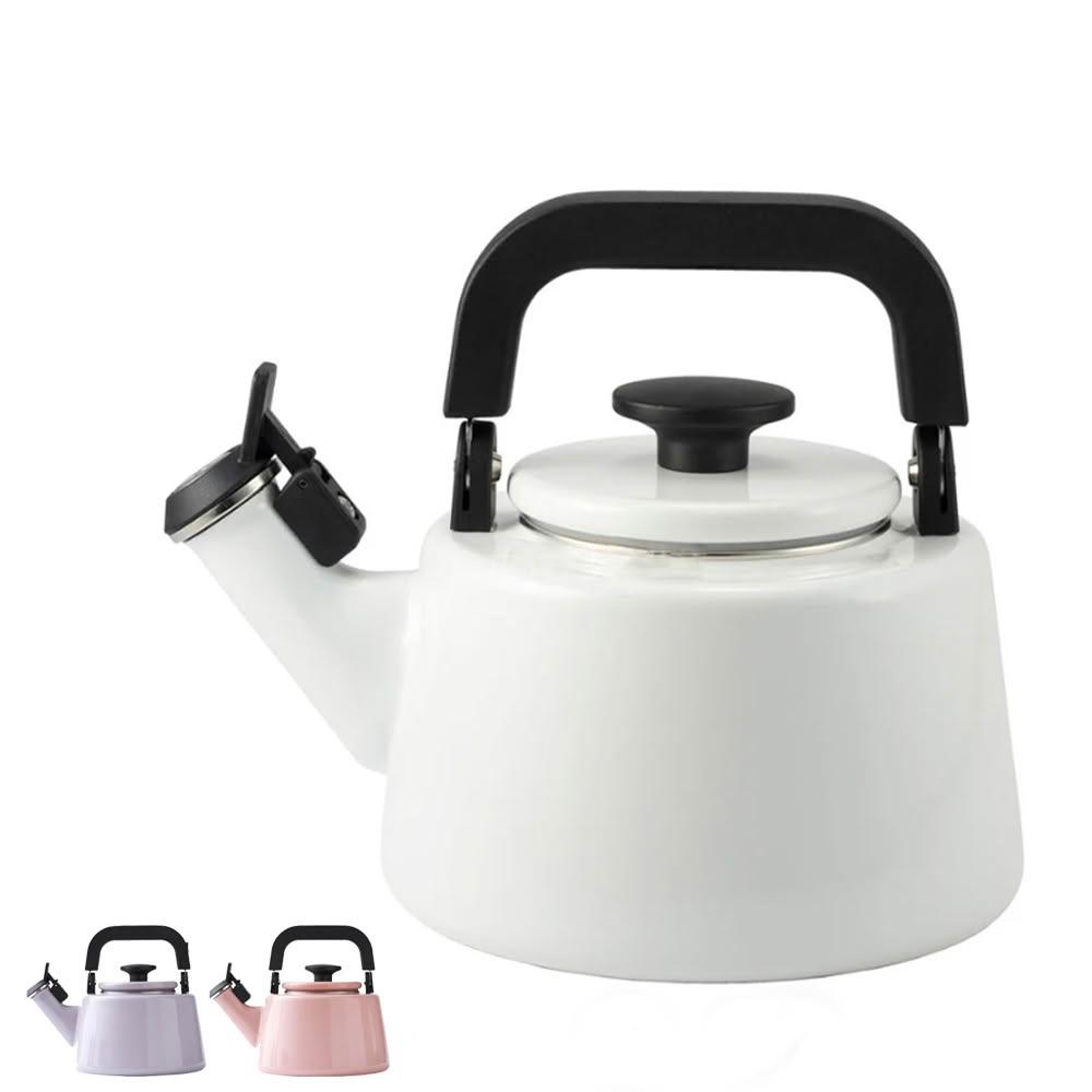 【日本 富士琺瑯】 Cotton 琺瑯笛音壺 煮水壺  2.1L