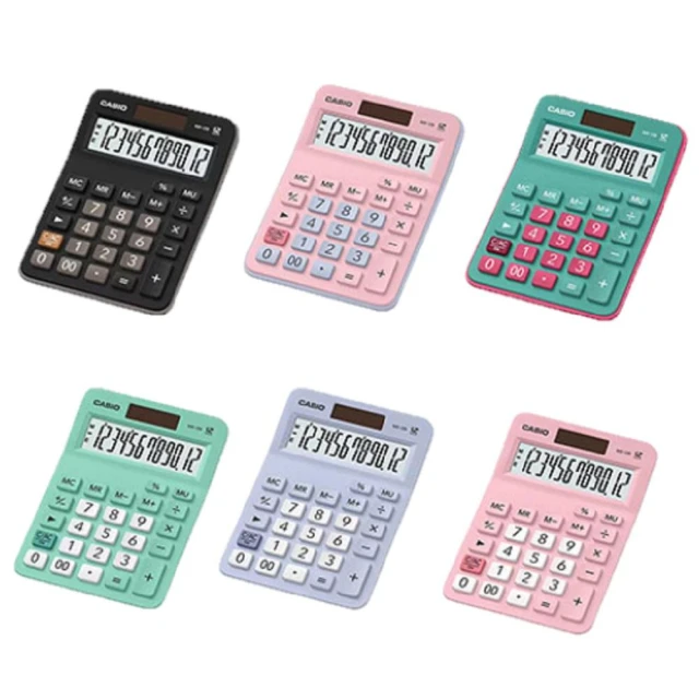 【CASIO 卡西歐】MX-12B 商用型計算機 6色 公司貨