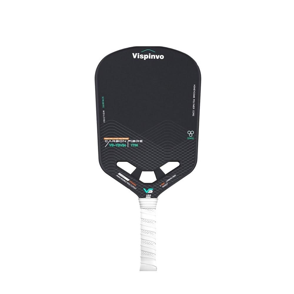 Vispinvo 匹克球拍（USAPA認證可查YBV34）碳纖維T700匹克球拍 單拍球拍套+橡皮擦+4綁帶+3球