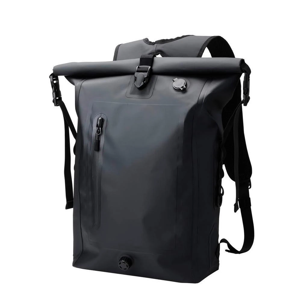 【ELECOM】防水IPX6 經典捲蓋後背包-黑