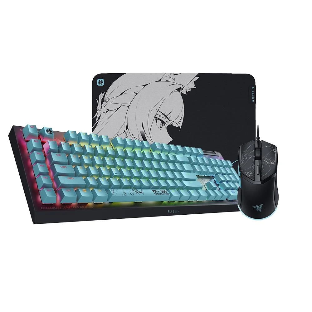 【Razer 雷蛇】Razer 雷蛇 絕區零限定版大全套 Zenless Zone Zero 黑寡婦 機械鍵盤 電競滑鼠 滑鼠墊