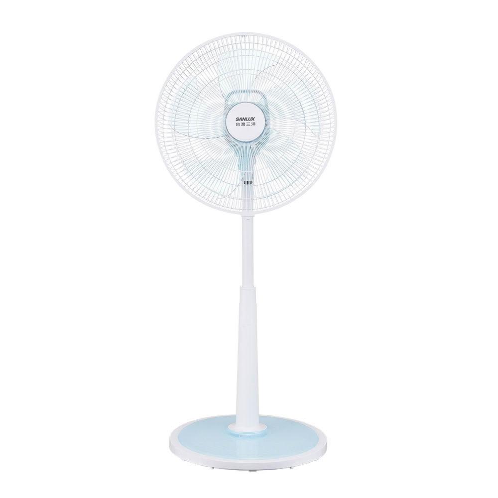 SANLUX臺灣三洋 EF-T16DRA1 立式電風扇，採用五片式風扇葉，提供三段以上風速調節，尺寸寬445mm x 深415mm x 高870-1060mm可調高度，適閤家用辦公室使用。110V 60Hz電壓，中國製造，具BSMI許可字號R63999，安全耐用，提供強勁涼風，SEO最佳化家電首選。