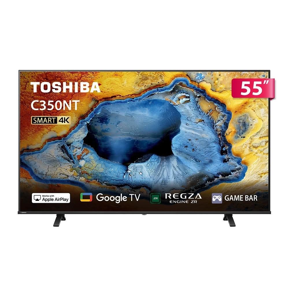 【TOSHIBA 東芝】55C350NT 55型 4K Google TV 液晶顯示器｜含壁掛(固定式)+安裝