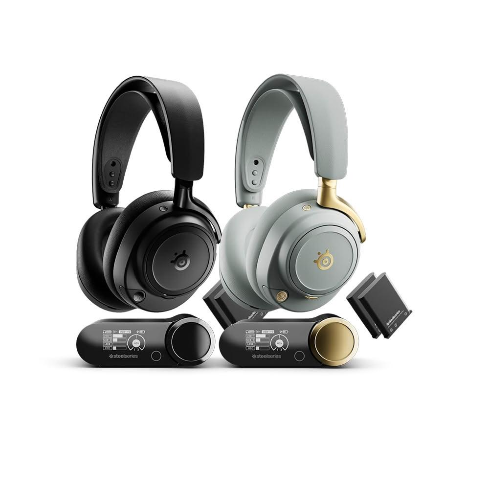 Steelseries賽睿 Arctis Nova Elite 賽睿 Arctis Nova Elite 是一款高價效比的耳罩式無線耳機,提供清晰音質與舒適佩戴體驗,適合日常使用與遊戲娛樂。