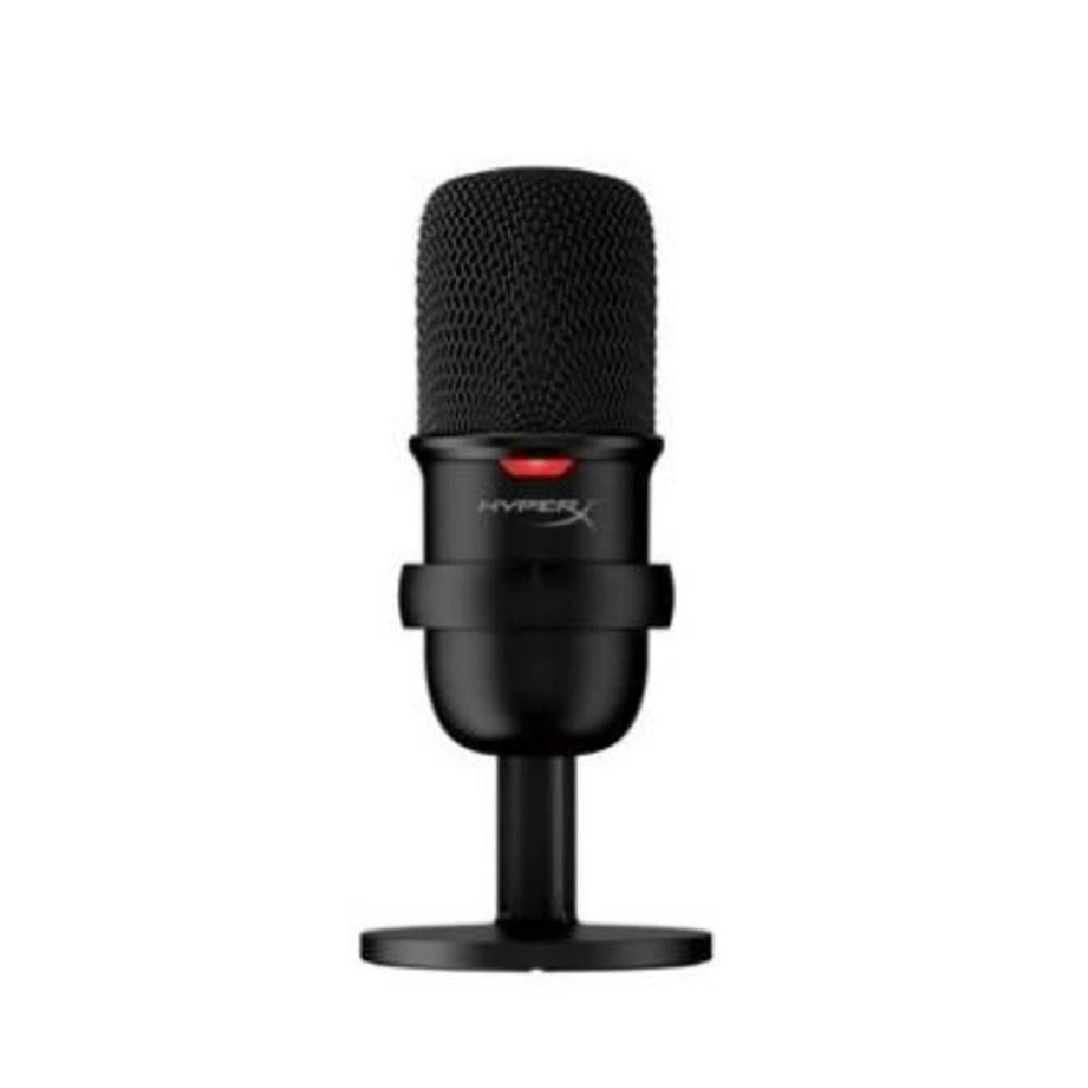 【HyperX】HyperX SoloCast 麥克風(黑色/有線/隨插即用/可調式支架/懸架臂和麥克風支架螺孔/2年保固)