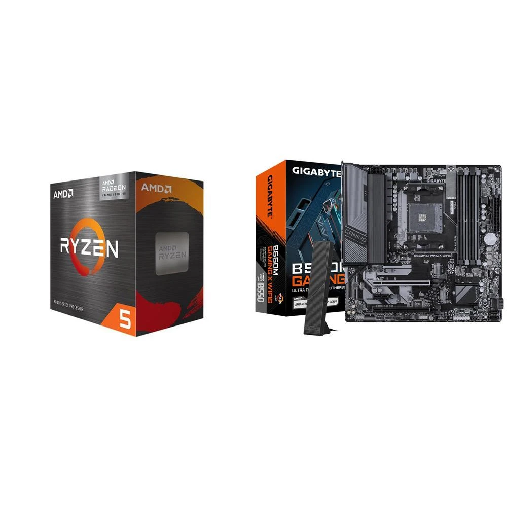 【AMD 超微】〈自MO價〉R5 5500GT+技嘉 B550M GAMING X WIFI6 D4 MATX主機板