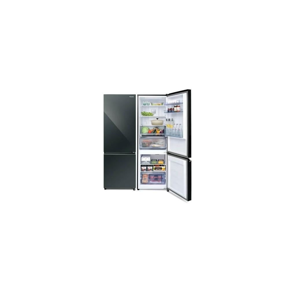 【Panasonic 國際牌】原廠控價~私訊有優惠價 NR-B331VG-X1 325L二門無邊框鏡面玻璃冰箱-黑 (含基本安裝)