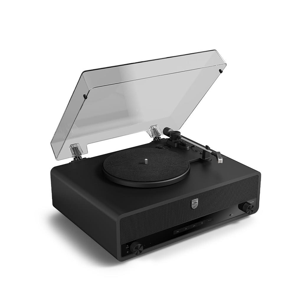 【Philips 飛利浦】THE STEVIE 藍牙黑膠唱片機 ALL IN ONE TAV3000
