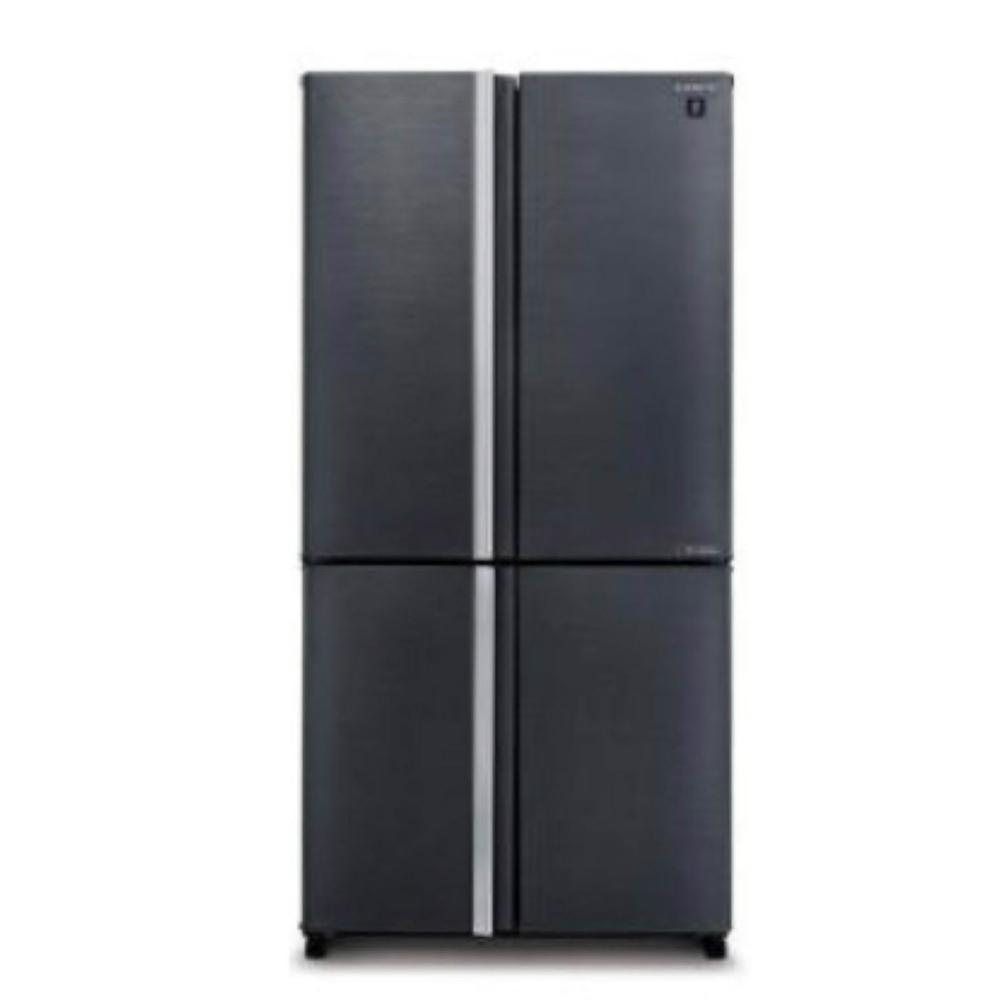 SHARP夏普 SJ-DF53F-SL 四門冰箱採用 NAVI 變頻馬達，提供穩定冷藏效能，第1級能源效率並獲節能標章認證，灰色系時尚外觀，對開式設計方便取用，適閤中大型家庭儲存新鮮食材，產自中國，全機及壓縮機保固1年，含基本安裝服務，BSMI許可字號 R3B801，選購夏普變頻冰箱首選。