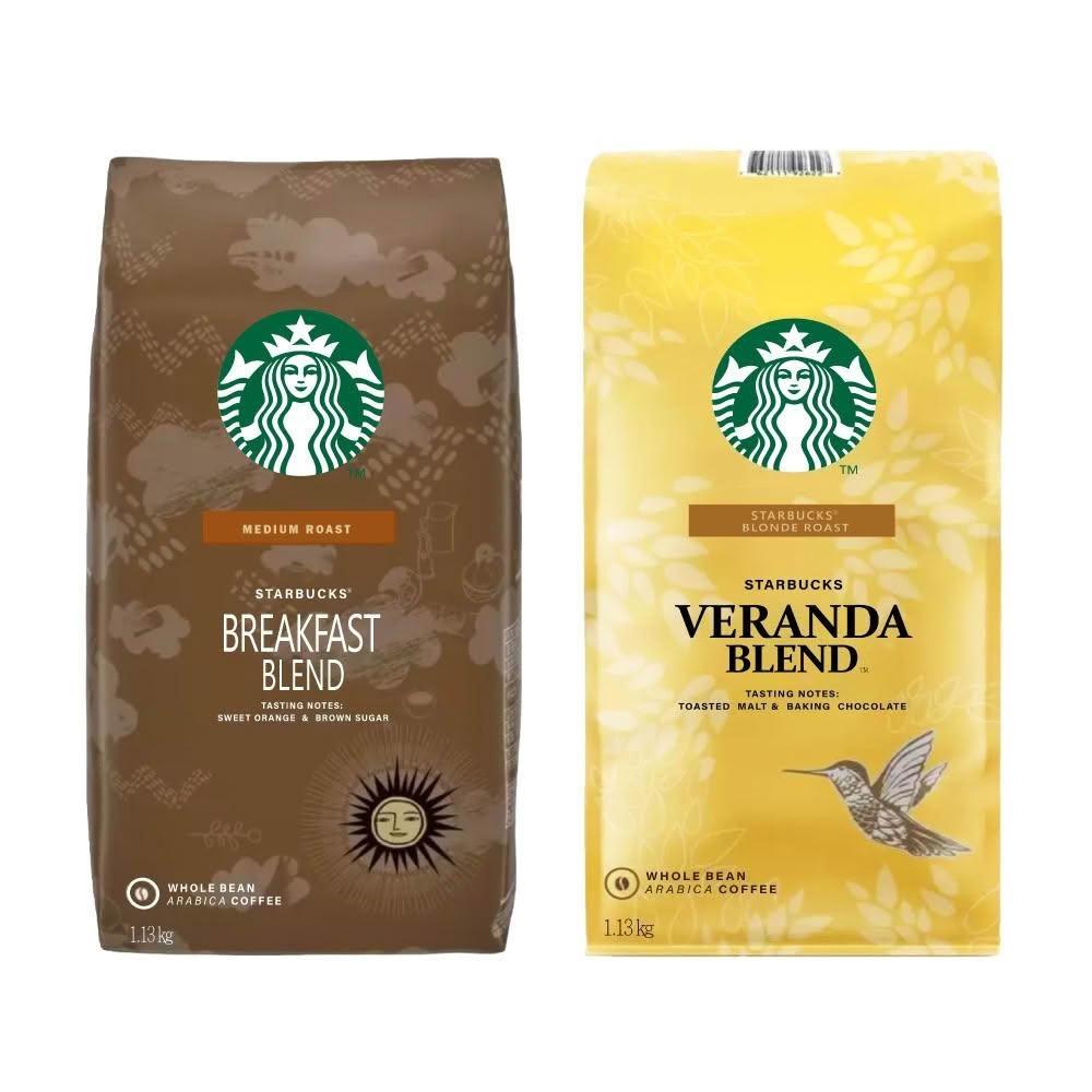 【STARBUCKS 星巴克】黃金烘焙綜合咖啡豆/早餐綜合咖啡豆1.13kg;任選