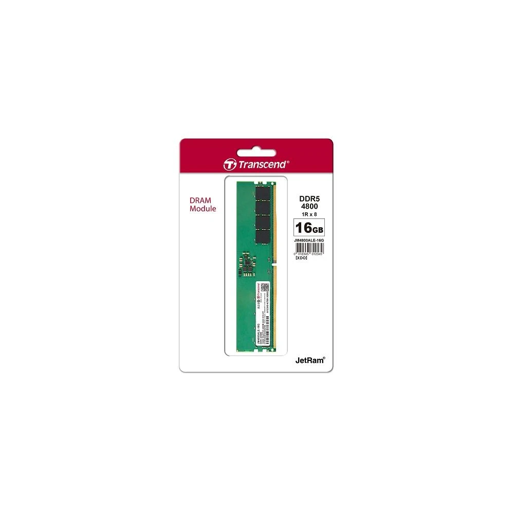 Transcend 創見】創見DDR5 4800 記憶體16GB｜桌機適用｜原廠公司貨