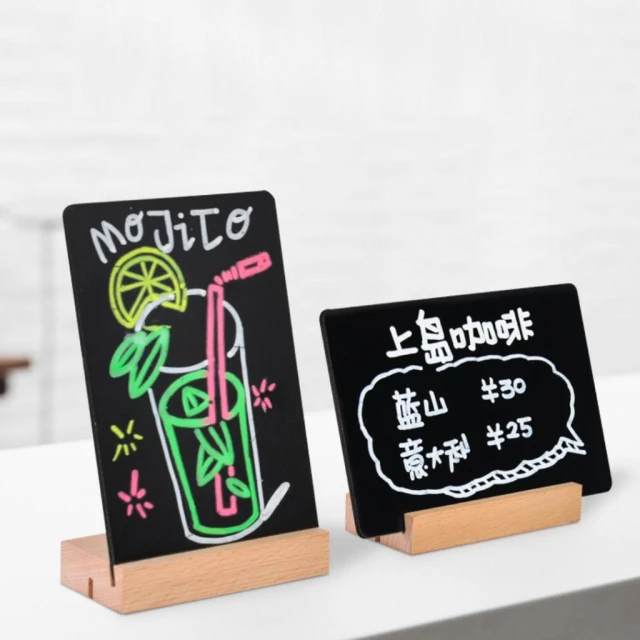 手寫黑板立牌 ｜兩種角度｜A4/A5/A6｜重複書寫｜廣告立牌 桌上立牌 告示牌 立牌 小黑板 文宣架