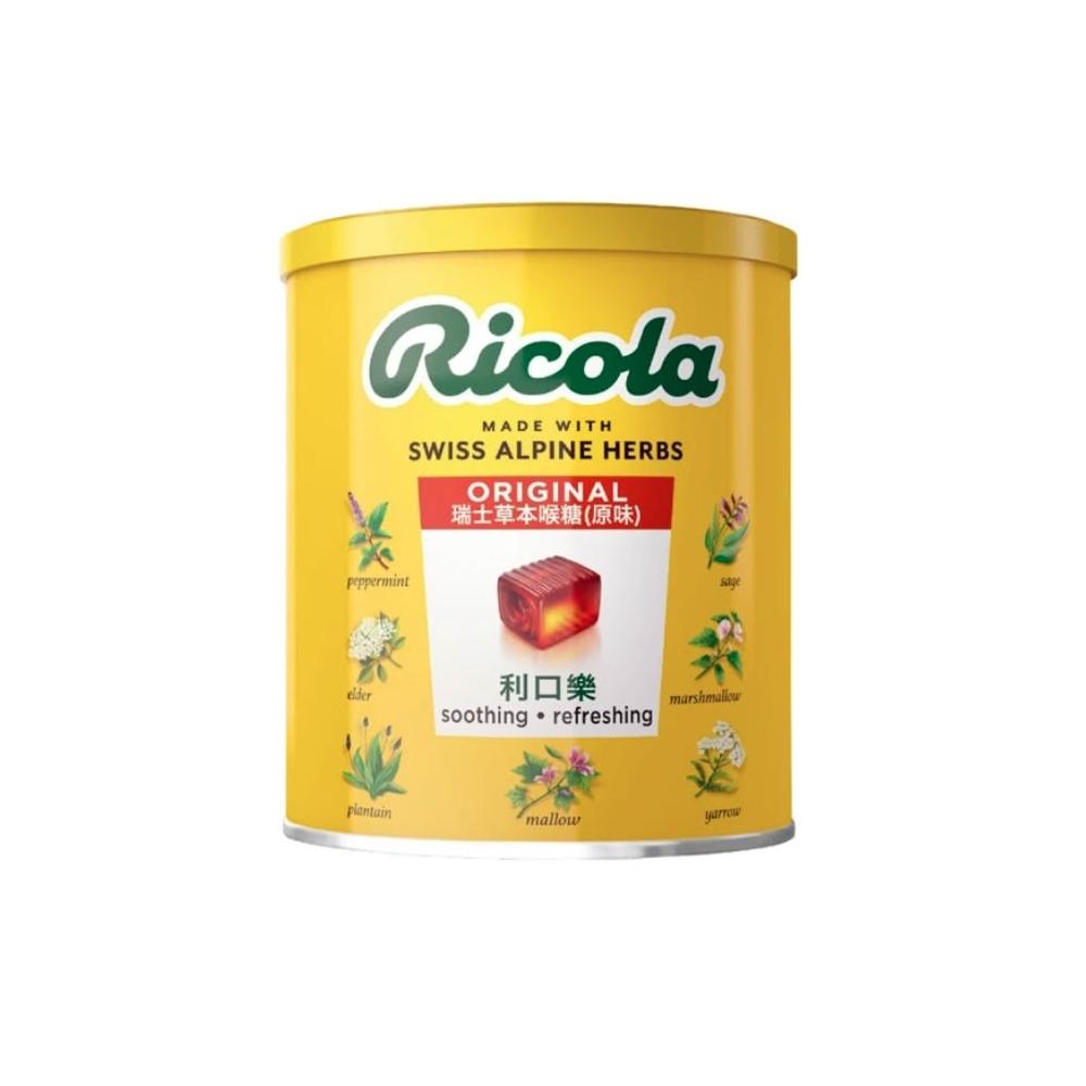 【RICOLA 利口樂】RICOLA 利口樂 原味 草本喉糖 250g 罐裝