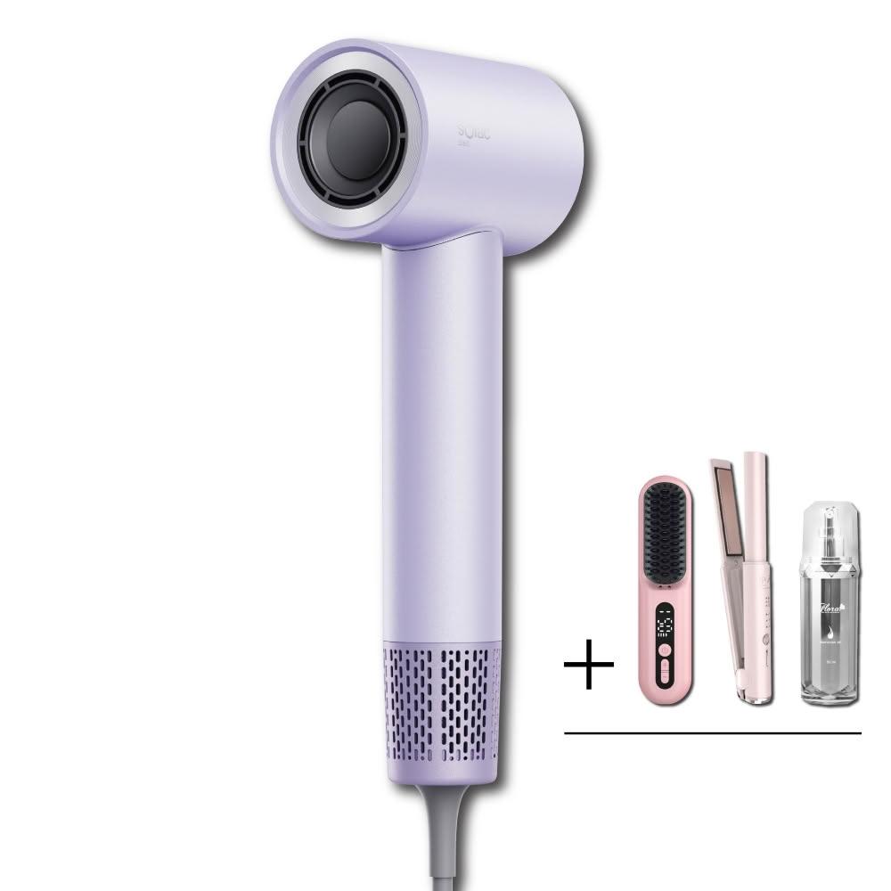 【SOLAC】搭贈組|高速智能溫控專業吹風機 SD-860 (快乾恆溫 負離子強化護髮 低噪輕量 SD860_Kimi極美職人推薦)