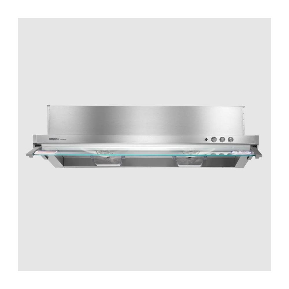 【莊頭北】TR-5693H(80cm) 電熱除油隱藏式排油煙機 全機不鏽鋼 耐污好清理 矽膠耐熱電熱線 強化玻璃擋煙板