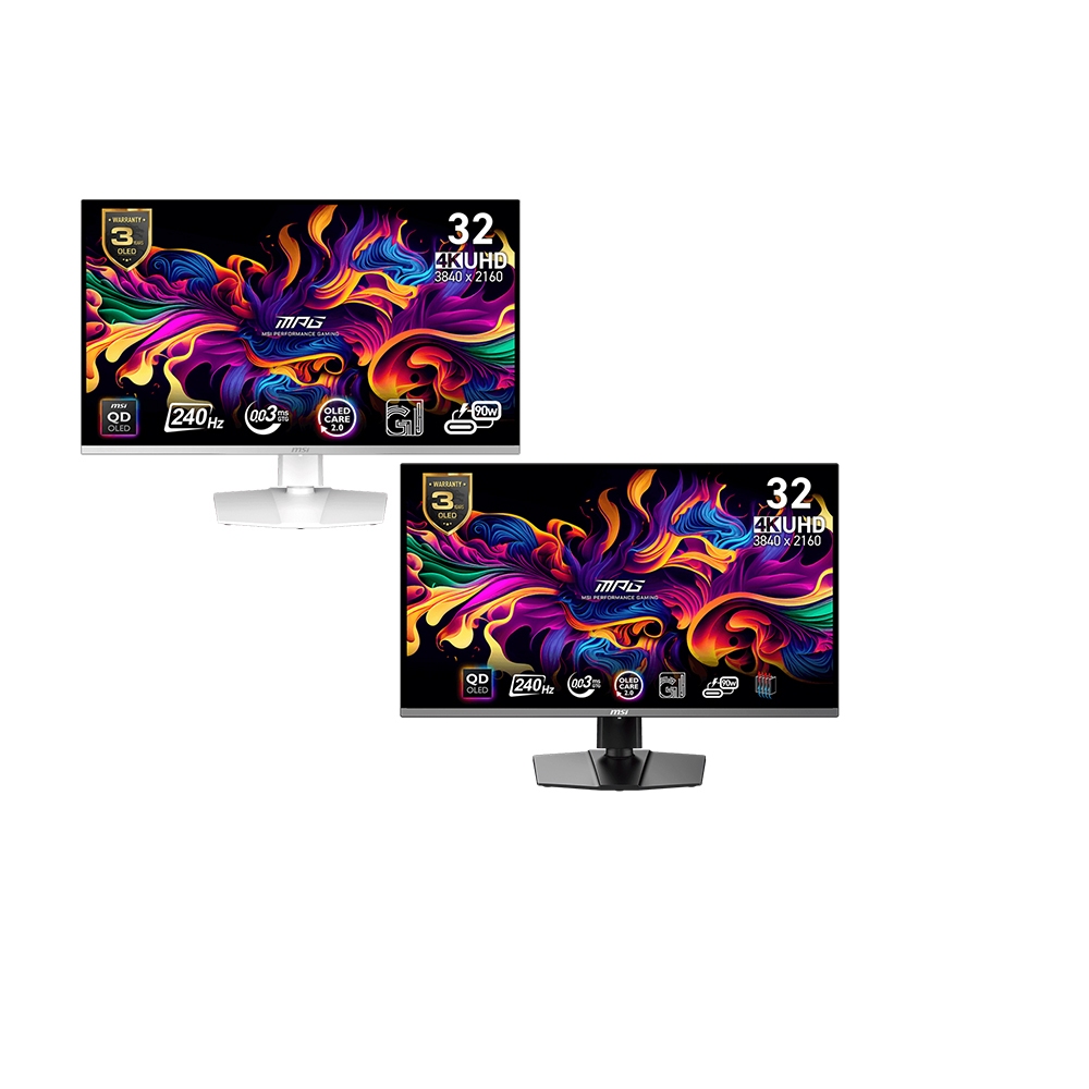 【MSI 微星】MSI 微星 MPG 321URX QD-OLED 電競螢幕 32吋 UHD 240Hz 0.03ms 遊戲螢幕