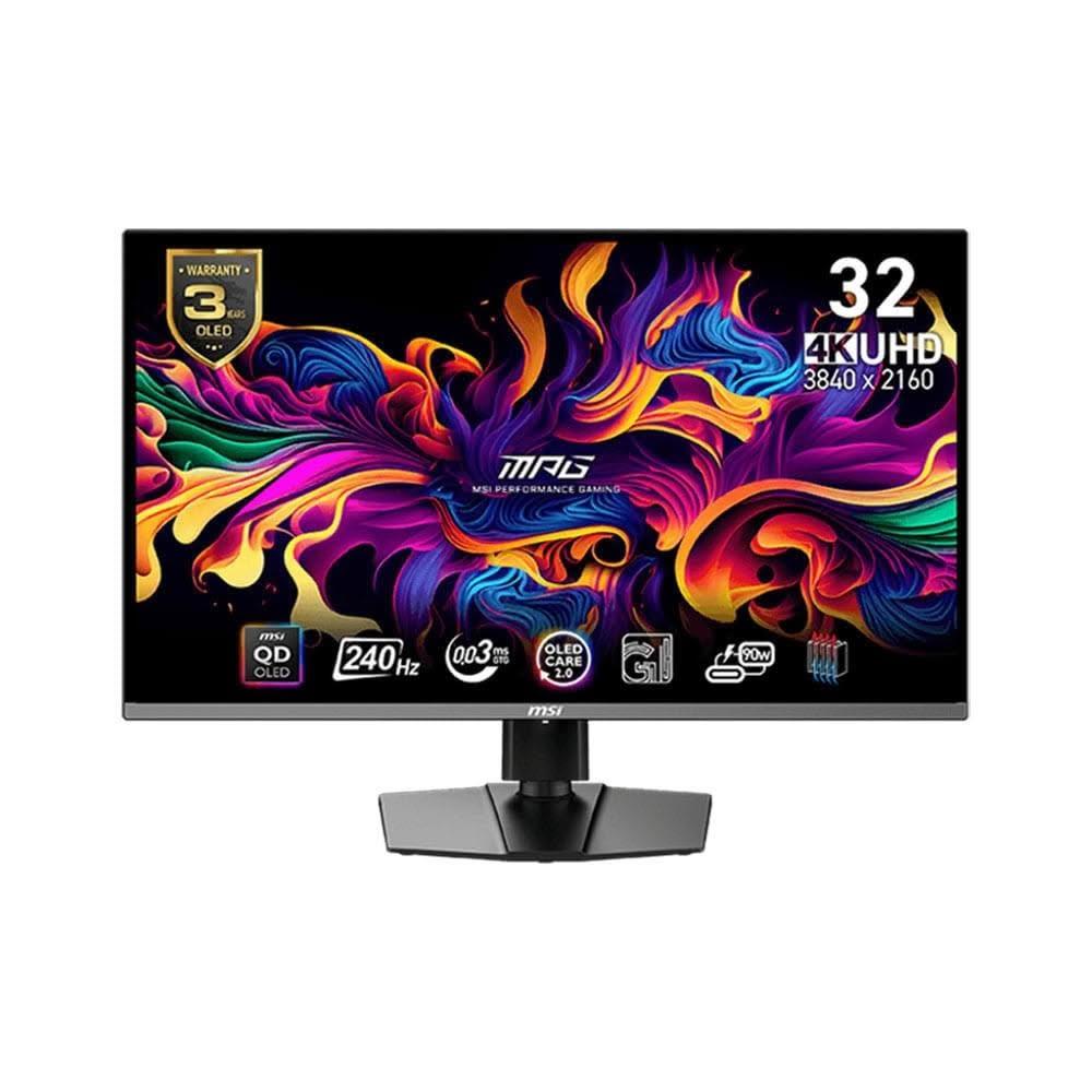 【MSI 微星】MPG 321URX QD-OLED 電競螢幕 32吋/4K/OLED/240Hz/Type-C/KVM功能