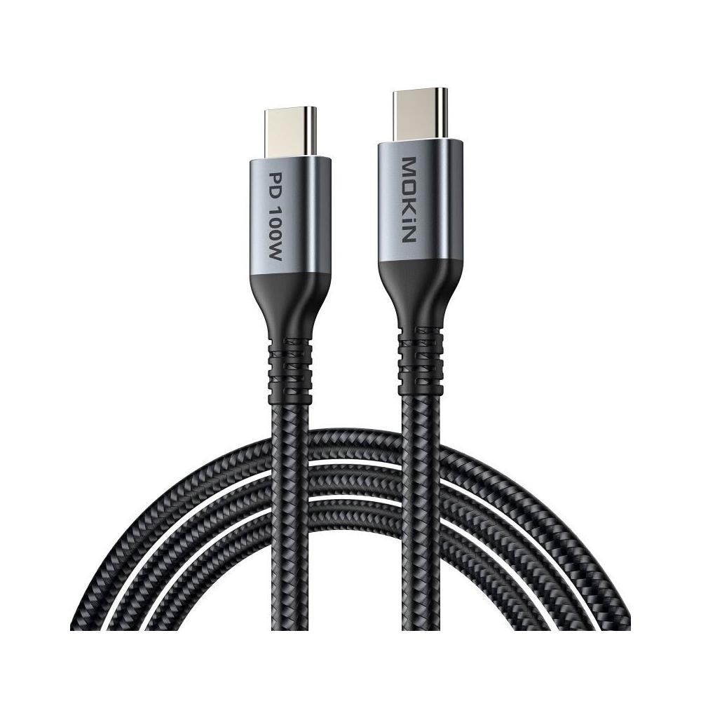 MOKiN PD100W USB-C 編織快充線 高速傳輸線 耐用充電線 筆電快充線 PD3.0快充1.2米