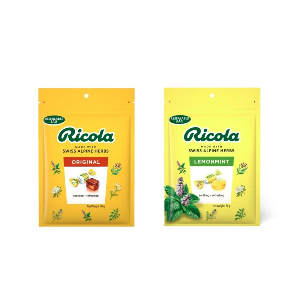 【RICOLA 利口樂】RICOLA 利口樂 草本喉糖70g(檸檬)(原味)
