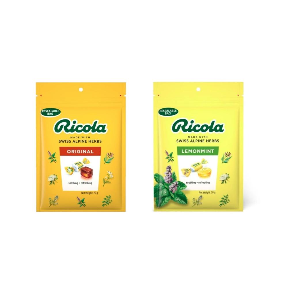 【RICOLA 利口樂】RICOLA 利口樂 草本喉糖70g(檸檬)(原味)