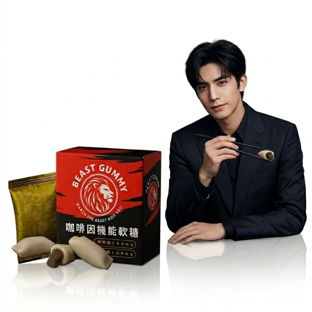 Beast Gummy 咖啡因機能軟糖 快速提神 快速補充能量 疲勞剋星 高咖啡因 提神軟糖BCAA
