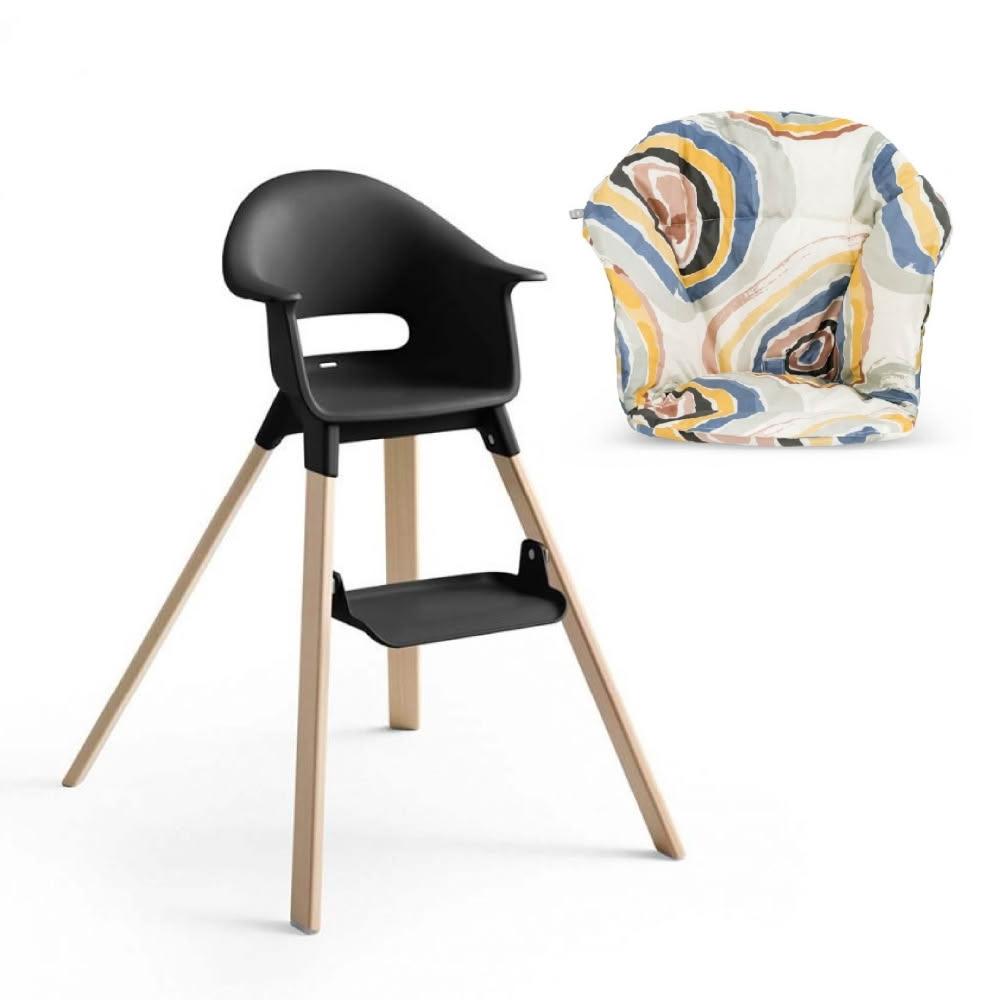 【STOKKE】Clikk 兒童餐椅+專用椅墊(多色可選)高腳餐椅|高腳椅 麗兒采家