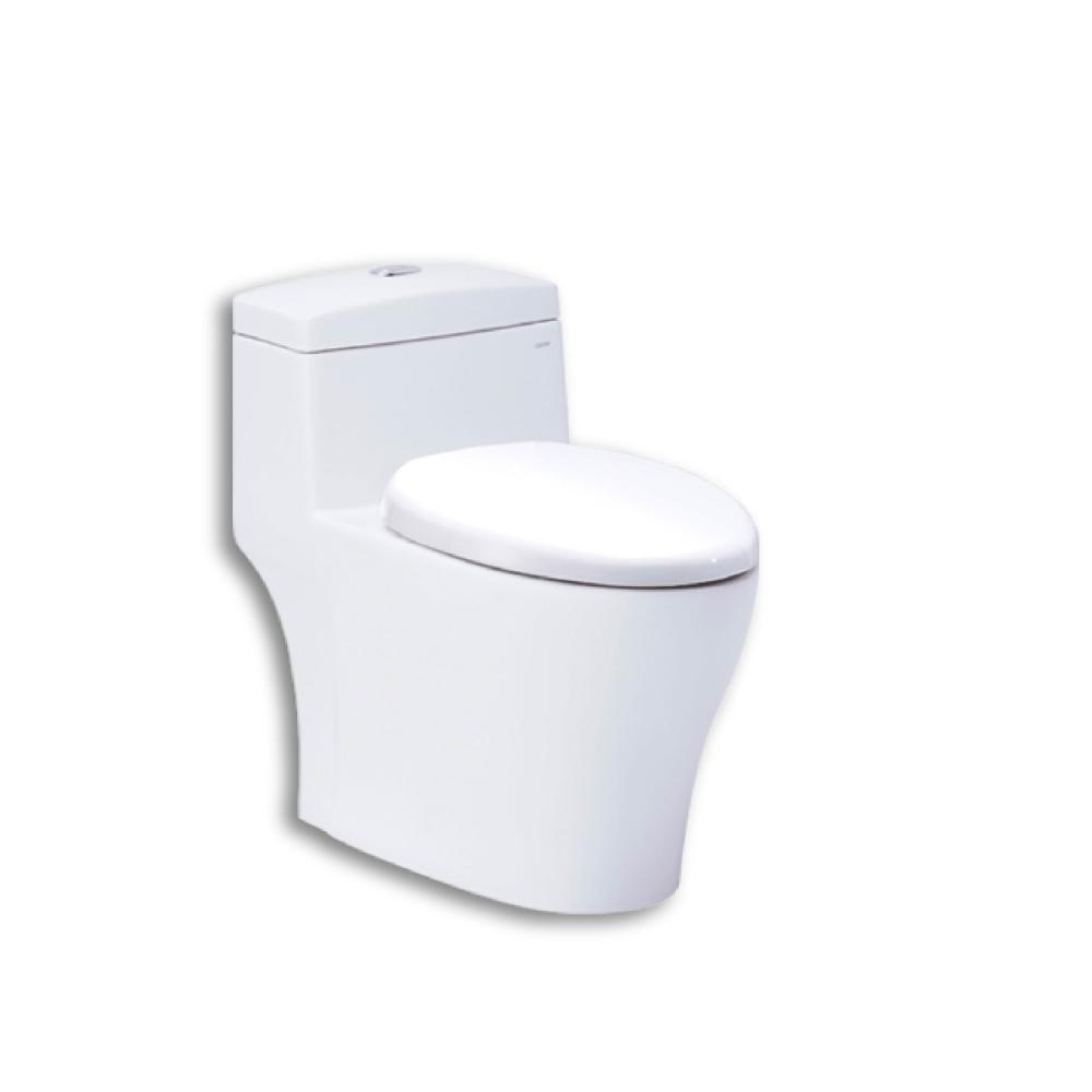 【CAESAR 凱撒衛浴】CAESAR 凱撒 二段式省水單體馬桶CF1356/CF1456 金級省水、SIAA抗菌便座、經典低水箱 不含安裝