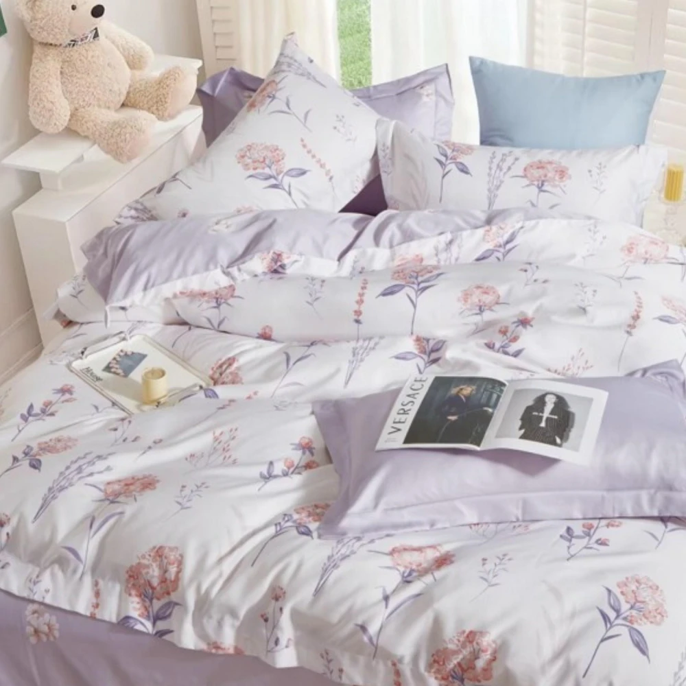 【不賴床】台灣製 天絲床包被套四件組A-多尺寸 單人/雙人/加大/特大 被套 萊賽爾 天絲床包 透氣 抗菌 多色任選