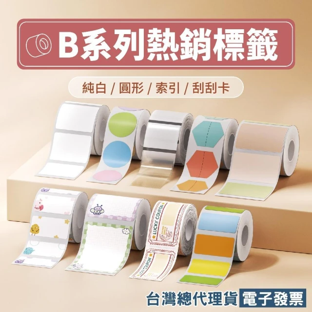 【NIIMBOT 精臣】《台灣總代理公司貨》B21S/B21/B3S/B1/B21PRO/B1Pro 熱銷款 服裝吊牌價格食品收納條碼防水貼紙