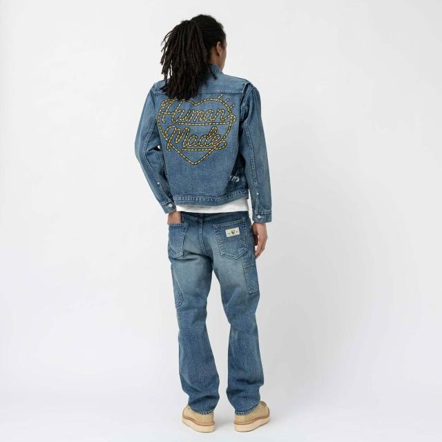 Human Made】2023SS HUMAN MADE STORM COWBOY DENIM JACKET 編織愛心