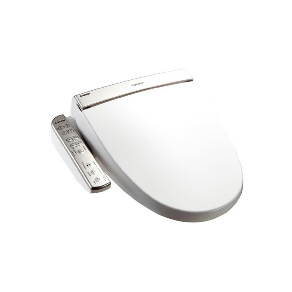 CAESAR凱撒衛浴 TAF191L 儲熱式智慧馬桶座，採用ABS外殼與不鏽鋼噴嘴，110V電壓、650W功率，尺寸487x505x154mm，承載100kg，提供水溫調節、暖座、感應式入座離座、人體感應、靜音緩降便蓋、自動洗淨、噴嘴位置水壓控制、節能省電、按摩洗淨、女性私密洗淨、臀部洗淨等功能。韓國原裝進口，BSMI認證，內容物含主體、軟管、螺絲，輕鬆安裝升級您的衛浴空間，確保衛生舒適體驗。