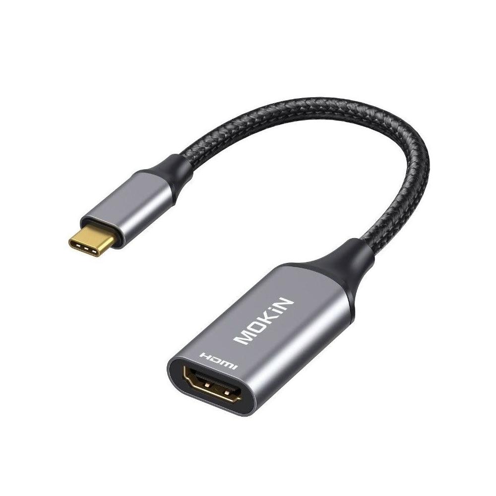 MOKiN USB-C 轉 HDMI 4K影音轉接線 Type-C 3.0即插即用 筆電手機高清投影