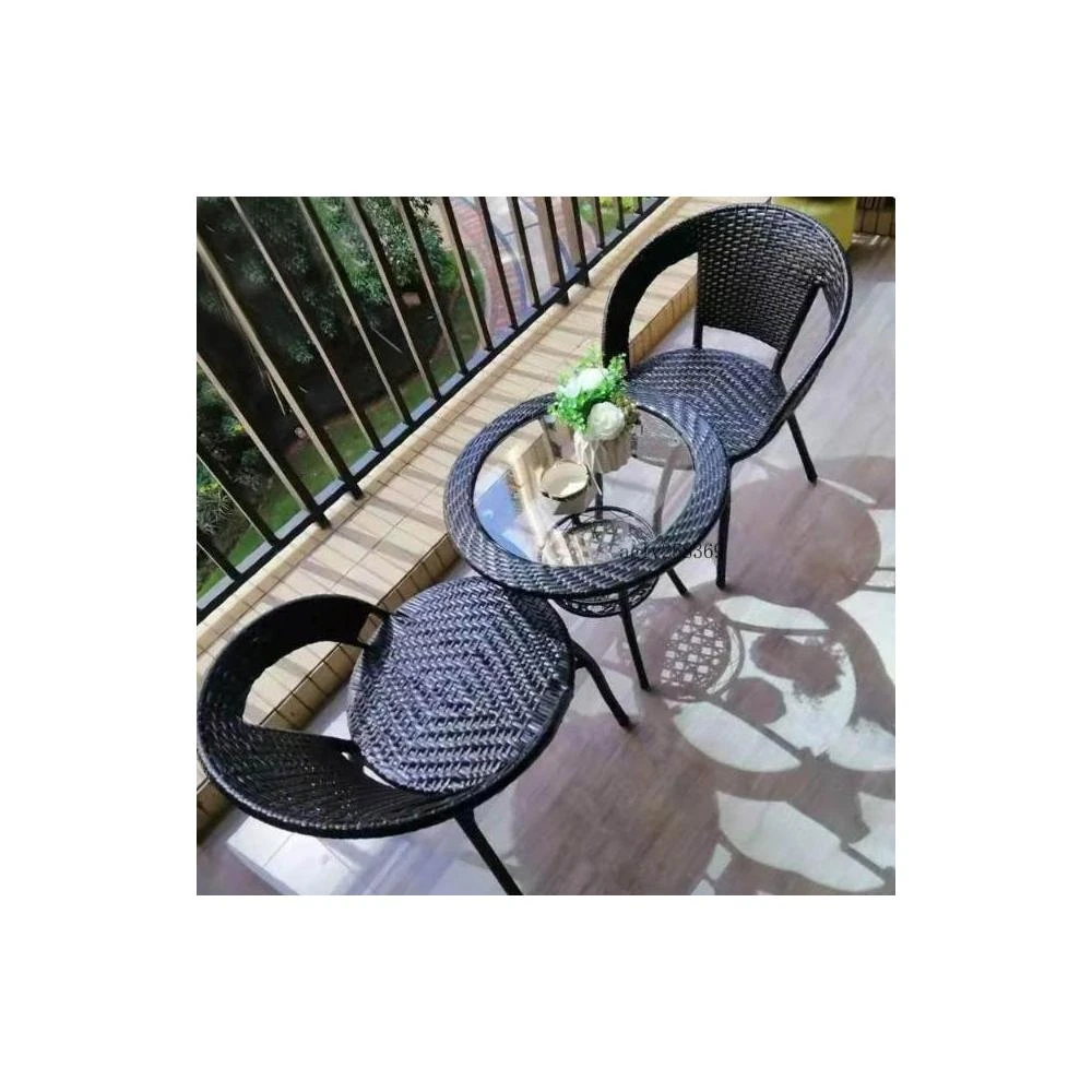 陽台茶桌@藤椅三件套@戶外桌椅 桌椅組合 陽台椅 藤椅 桌椅 戶外椅 陽台桌椅組合 庭園桌椅 戶外桌椅 桌椅組 洽談桌椅