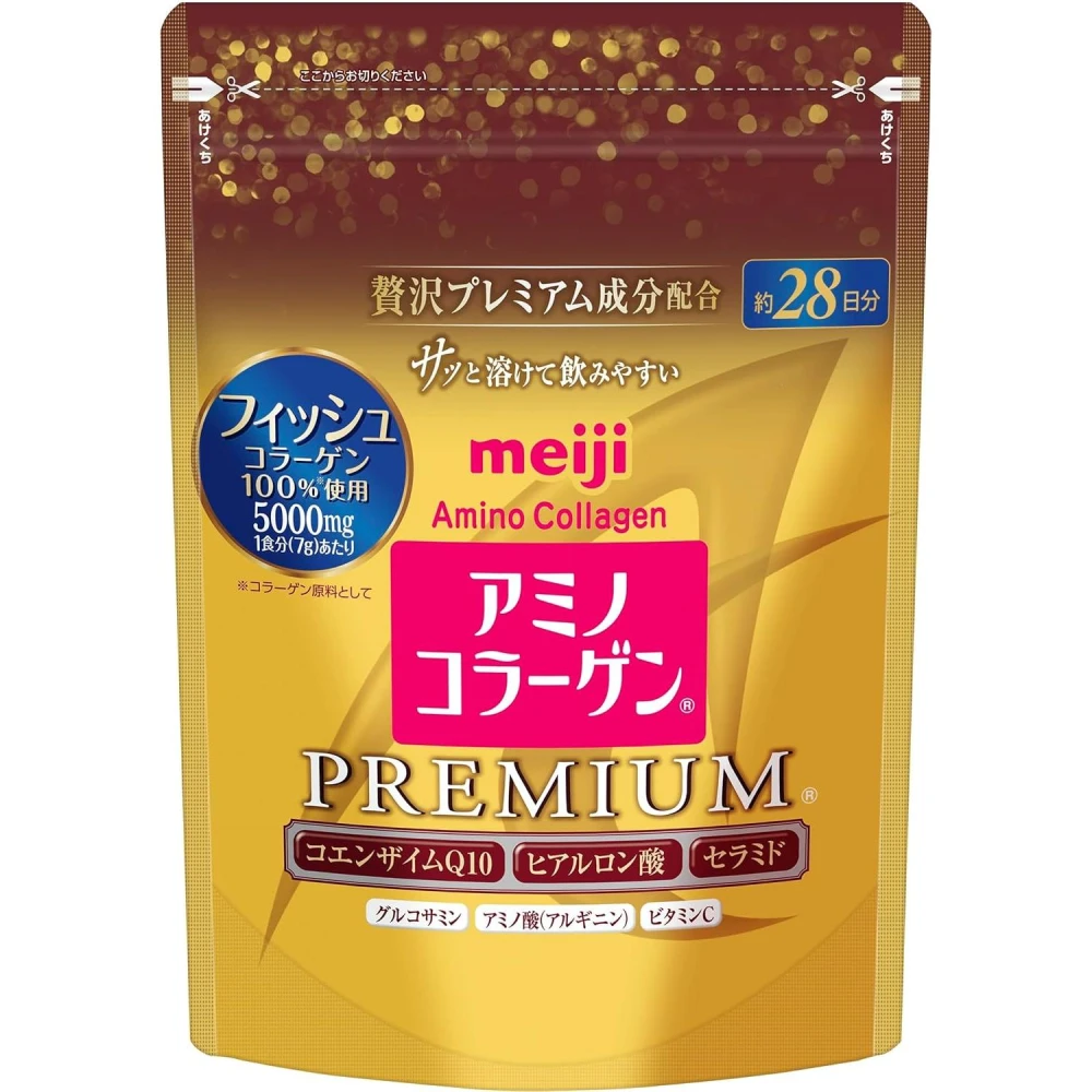 【Meiji 明治】【日本直送】明治 Meiji 膠原蛋白粉 豪華版 196g/28日 低分子 魚 膠原蛋白 玻尿酸 Q10 金色加強版新版