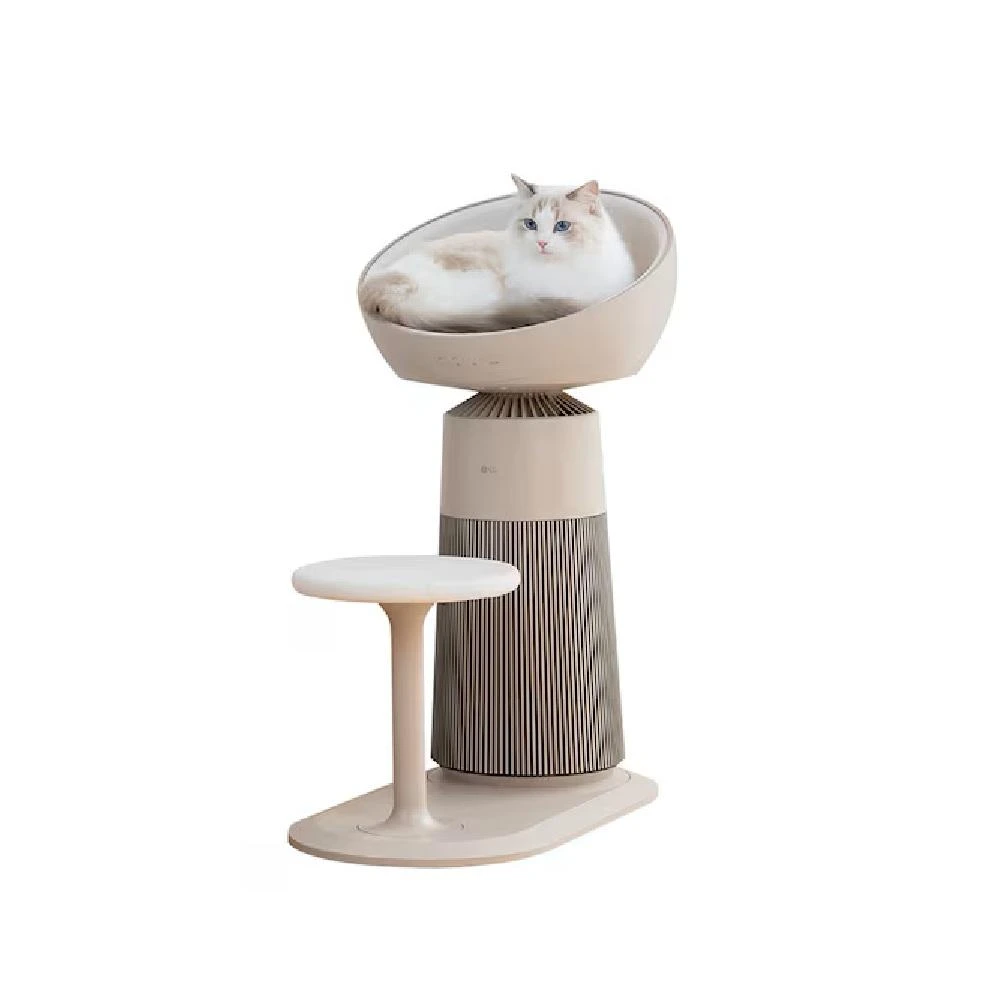 【LG 樂金】【加贈2個濾網】AeroCatTower 空氣清淨機｜喵太座 ｜貓太座 AS251CBZ0 智慧加熱貓窩 貓跳台 公司貨