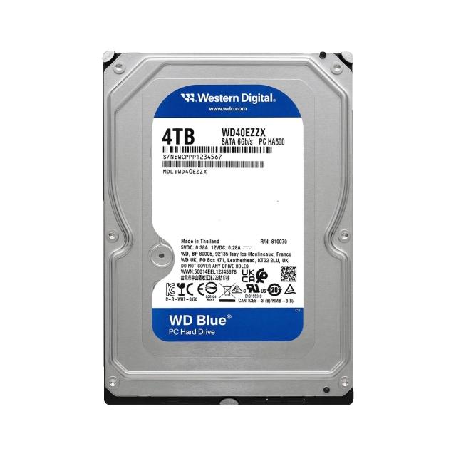 WD 威騰】WD40EZZX《4TB【藍標】》 256M/5400轉/三年保