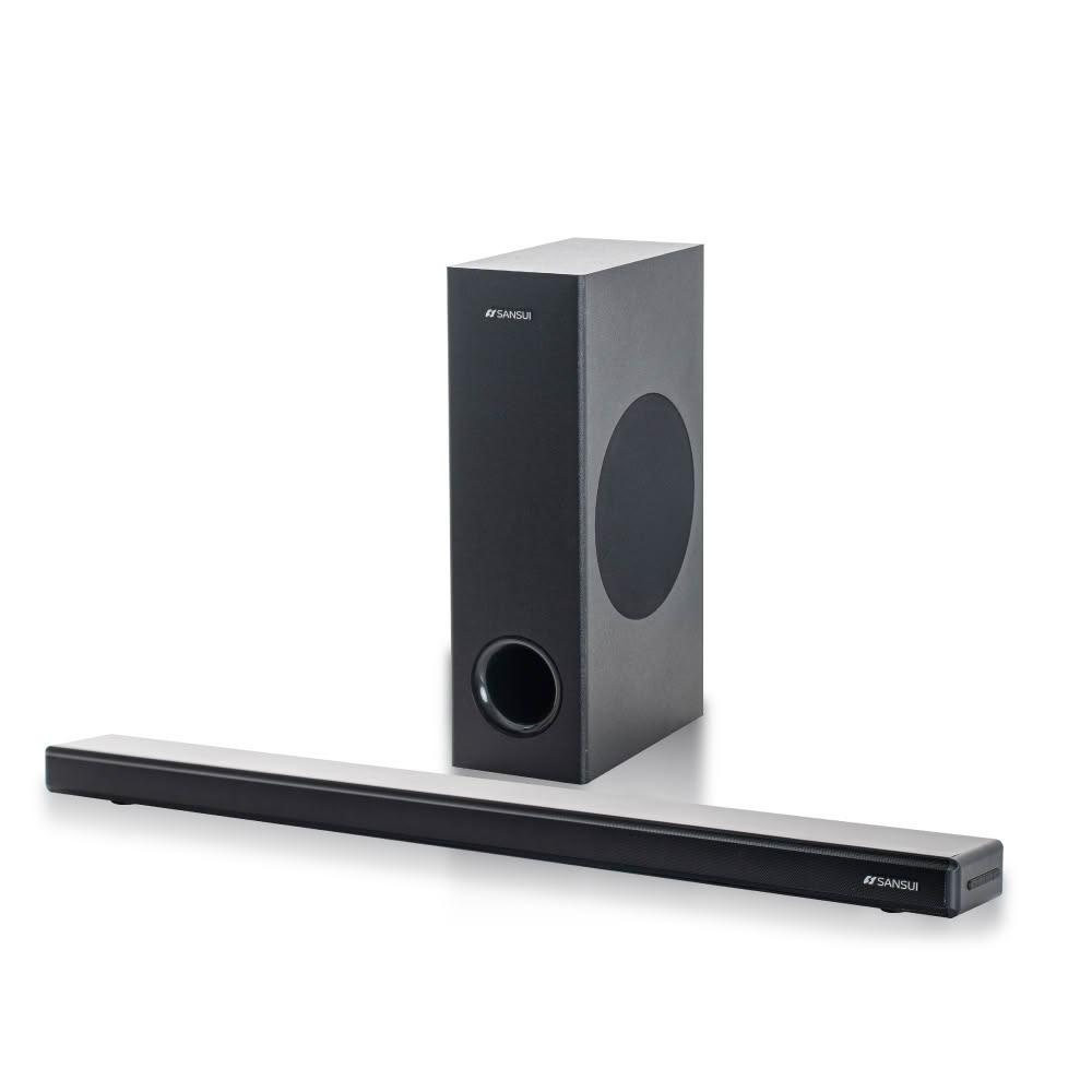 【SANSUI 山水】聲立方2.1聲道 重低音藍芽聲霸 家庭劇院SoundBar(SAS-202)