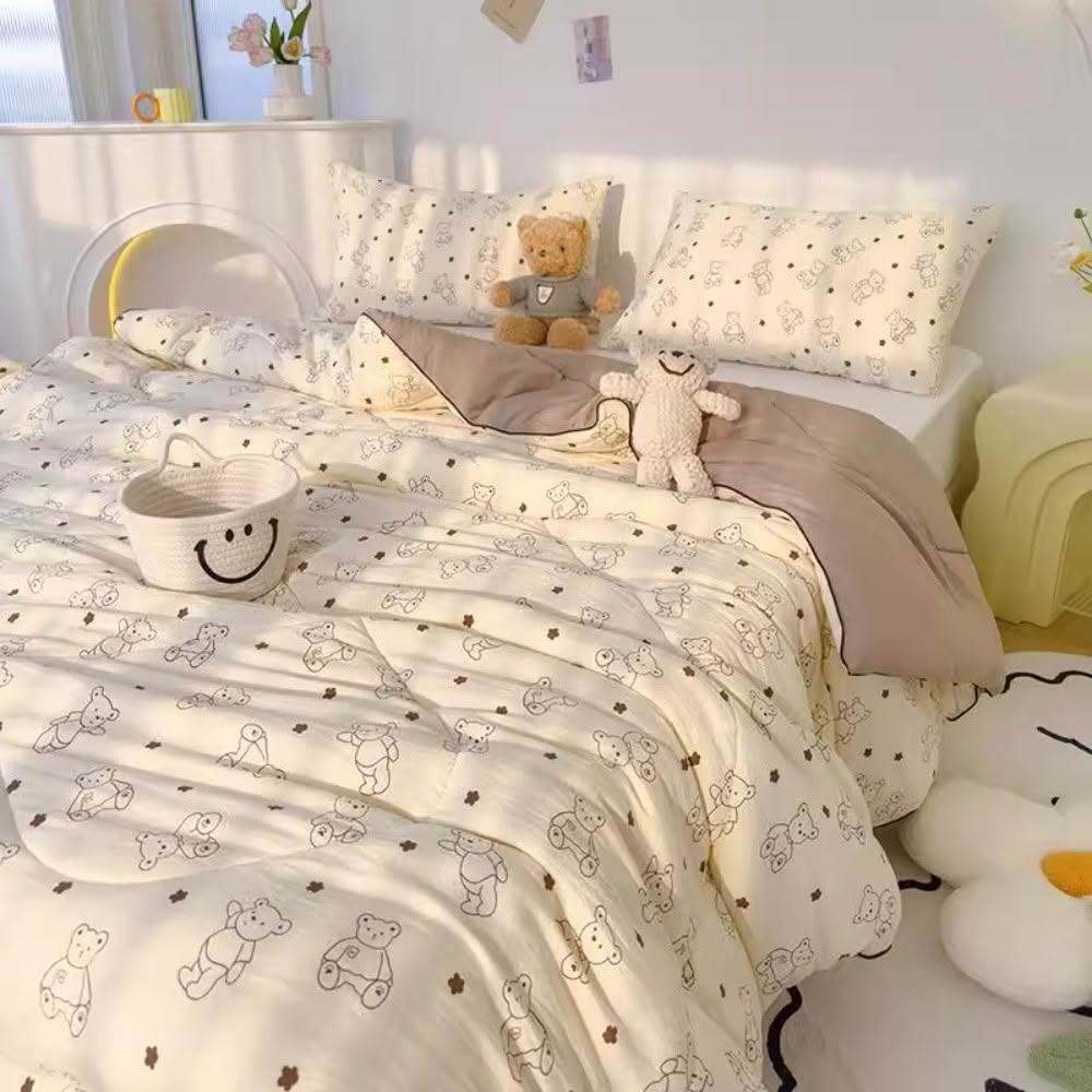 【Arvo Home 蒔桄家居】親膚雙層紗四季被-雙人/加大(可水洗夏被 輕薄被 兩用被 涼被 柔軟棉被 童被 二重紗透氣被 涼被 四季被 空調被)