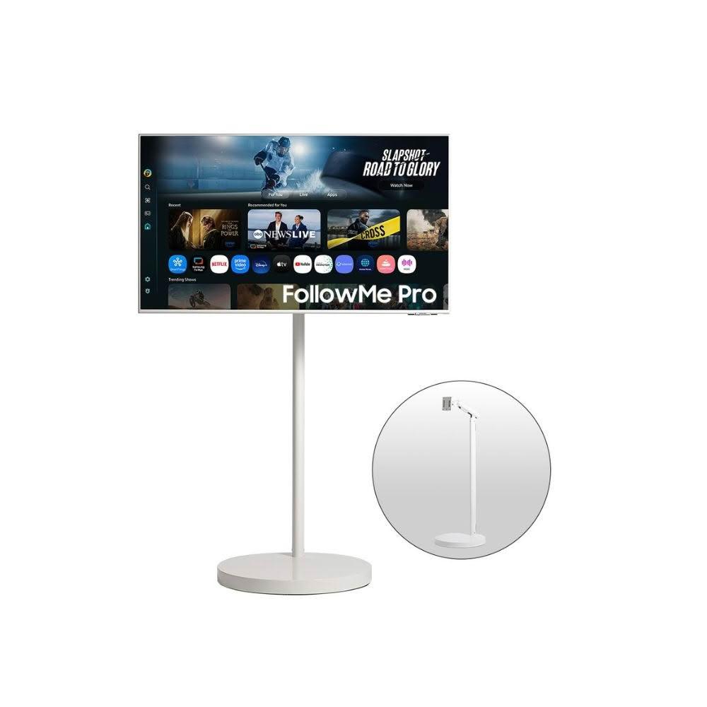 【Samsung 三星】S43FM703UC FOLLOWME PRO 移動式 43吋 AI 智慧聯網螢幕 M7 (白) 電腦螢幕顯示器