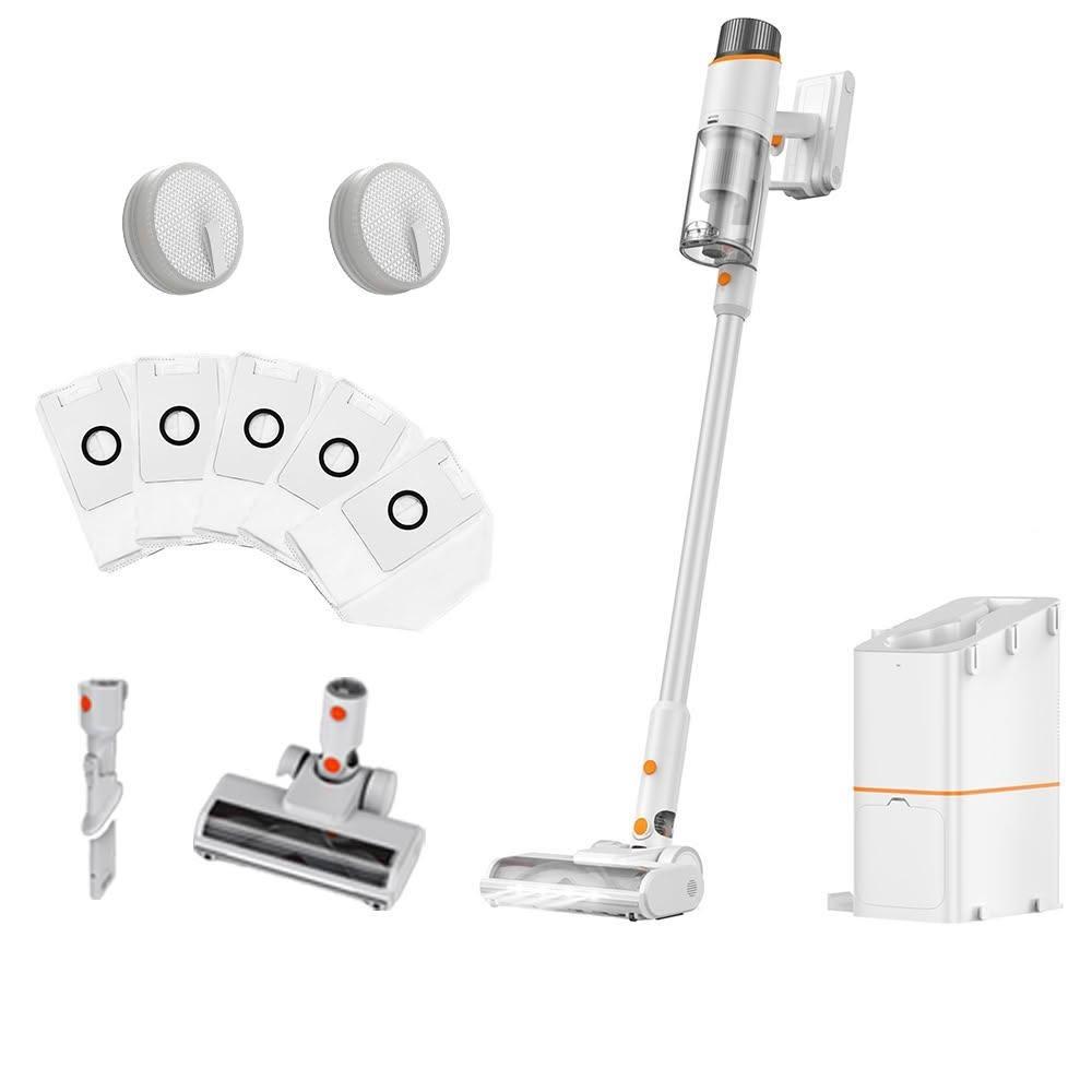JONR VC10 Pro JONR VC10 Pro 無線直立式吸塵器,採用白色系設計,輕巧7.3kg重量,尺寸30x84x40cm,適合臺灣家庭使用。2.5L大容量可洗式集塵筒,輕鬆清掃地板、地毯,配備二合一吸頭及地板/地毯兩用地刷,110V電壓,中國製造,享1年保固及BSMI認證(R3E785)。強力吸塵無線自由,高效除塵神器,提升居家清潔效率!