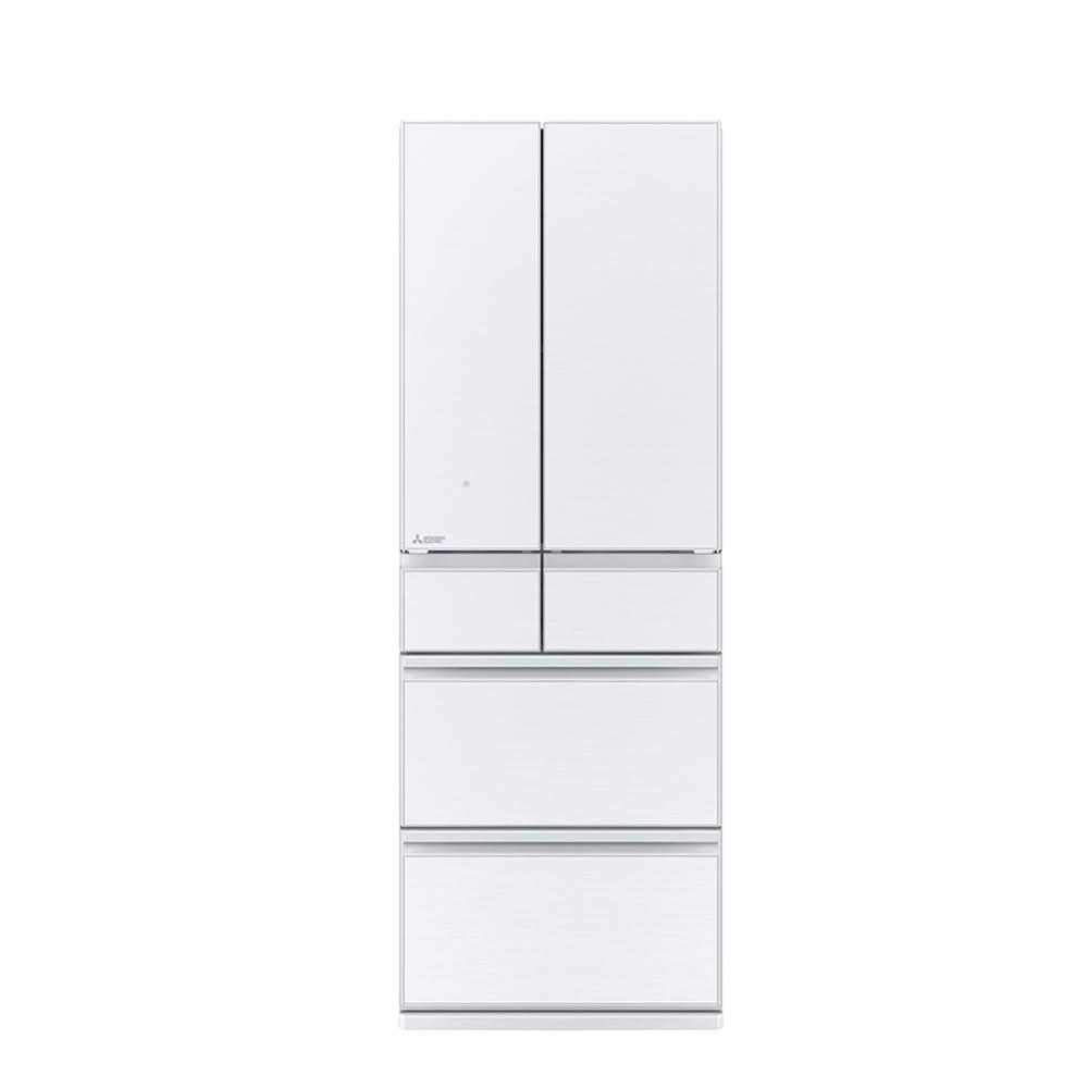 【MITSUBISHI 三菱電機】543公升日本原裝玻璃鏡面變頻六門冰箱MR-WZ54K-W-C(星光白)
