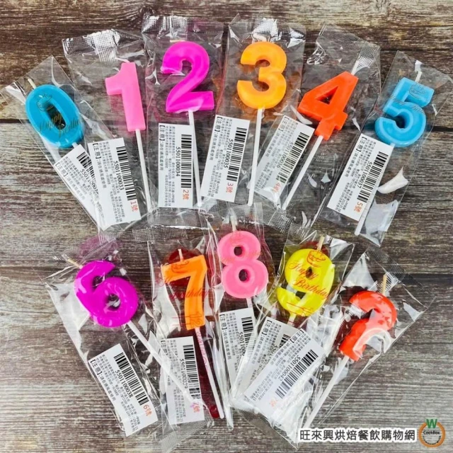 【旺來興烘焙餐飲購物網】生日蠟燭 彩色 數字蠟燭 生日蛋糕蠟燭 問號蠟燭 ?蠟燭 慶生 派對 生日 顏色隨機