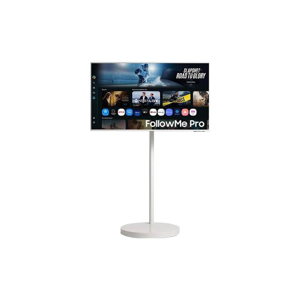 【Samsung 三星】FollowMe PRO S43FM703UC 智慧聯網螢幕+移動式支架 43型 白色 4K/VA/內建喇叭