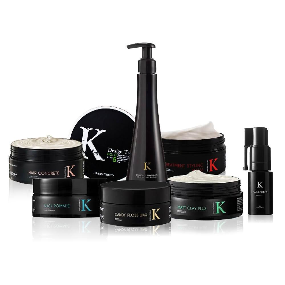 【DREAM TREND 凱夢】DREAM TREND K系列造型髮品 (K髮泥/髮蠟/魔幻凝土/K髮泥PLUS/K水式髮油/棉花糖髮蠟/爵士型土)
