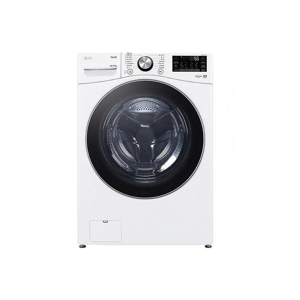 LG樂金 WD-S18VDW LG樂金 WD-S18VDW 滾筒洗衣烘衣機,提供18kg大容量洗衣與10kg烘衣效能,不銹鋼內槽耐用,變頻馬達節能靜音,全機1年保固、馬達10年保固。尺寸寬75cm×深80cm×高108cm,重95kg,產地越南,包含基本安裝服務。適合大家庭使用,高效清潔烘乾一體。