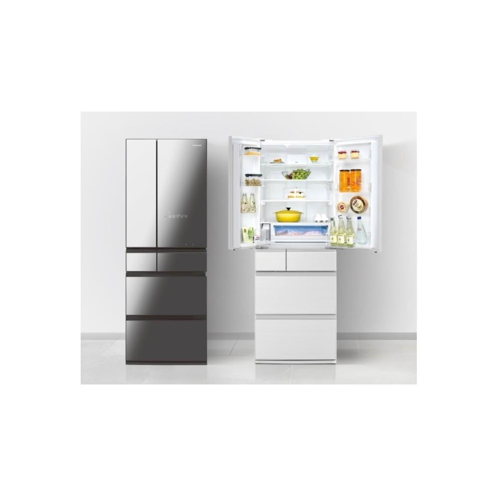 【Panasonic 國際牌】NR-F521HX-X1 日製520公升 六門變頻玻璃冰箱-鑽石黑