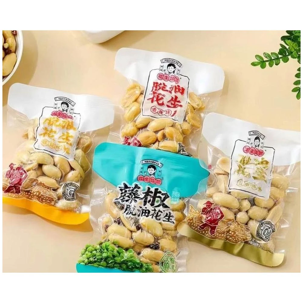 花生姑娘脫油花生仁五香味 香辣花生 卽食下酒菜 椒鹽花生仁 休閒零嘴 無殼花生米 熟味花生網紅休閑零食