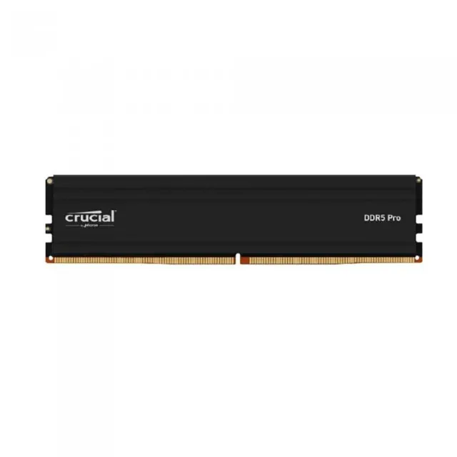 【Crucial 美光】Micron PRO 32G DDR5 5600 (CL46)黑散熱片 桌上型記憶體 (單支裝)